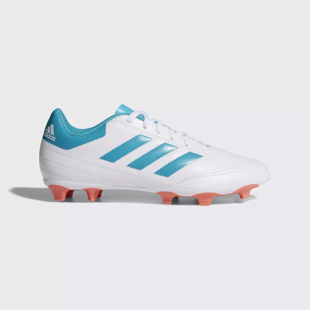 Adidas Goletto 6 Firm Ground Tacos de Futbol Blancos Para Mujer (MX-86037)